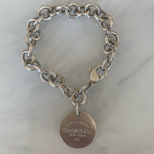 Authentic Tiffany & Co. Round Tag Bracelet